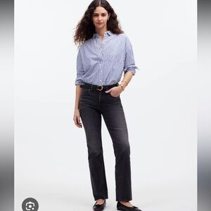 Madewell Mid Rise Kick Out Jeans Raw Hem. Size 26X27